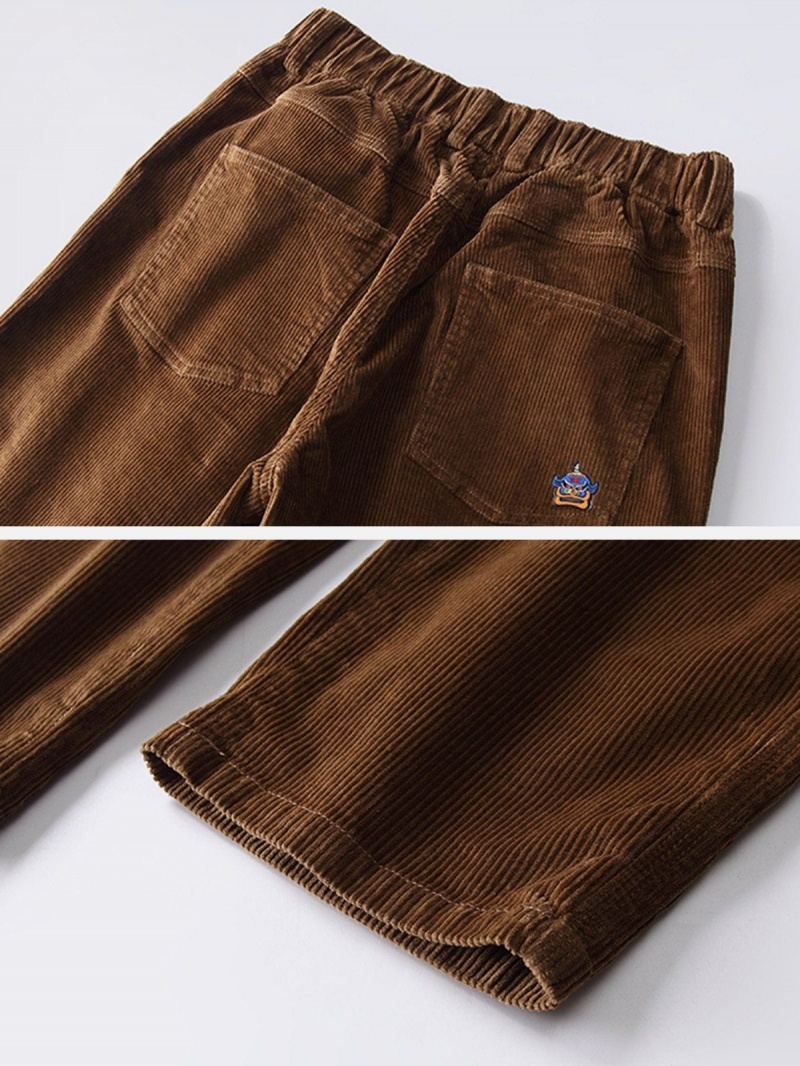 Marron  Pantalon Aelfric Eden Vintage Solid Corduroy - DSN-2707079